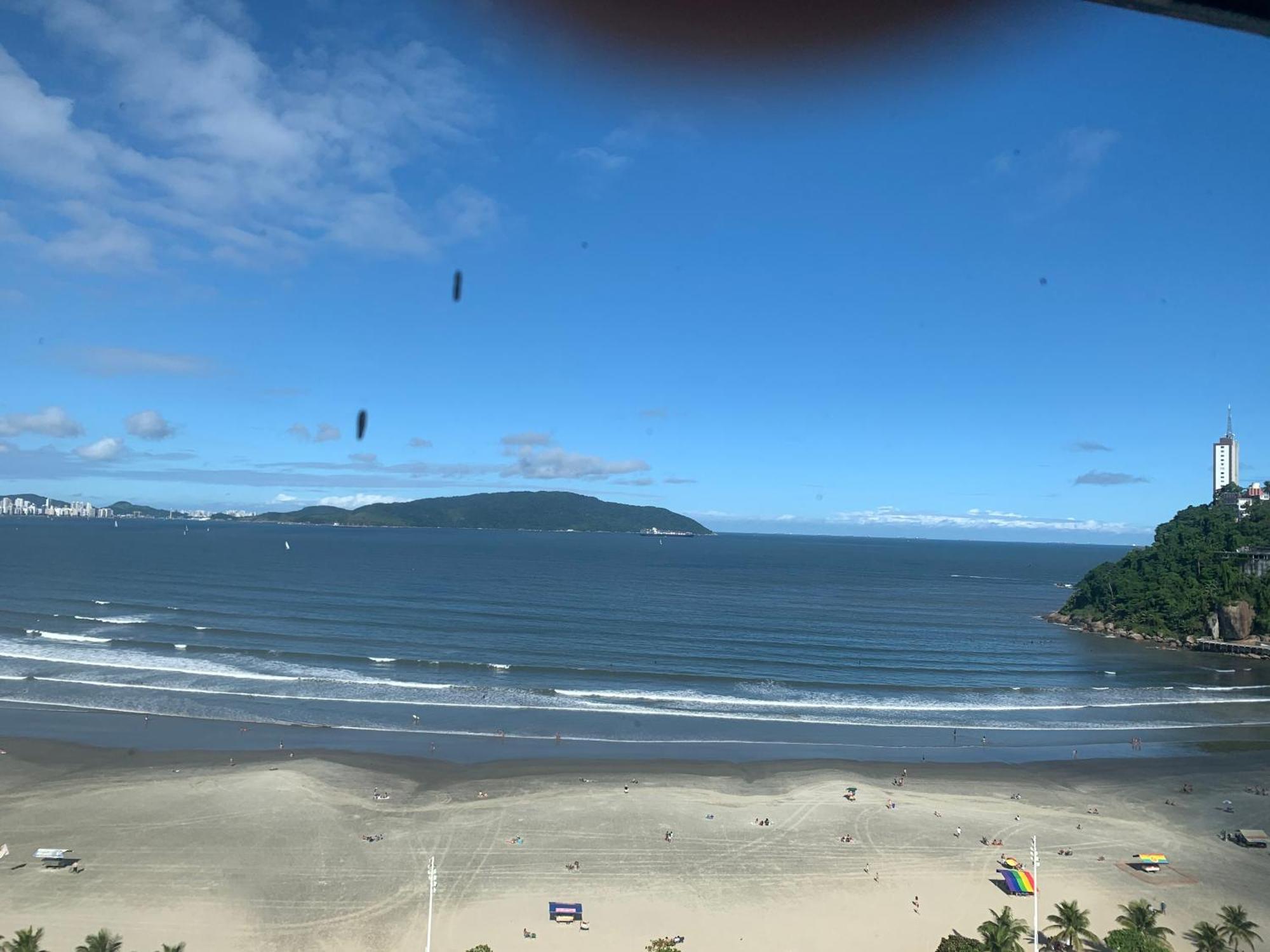 Apto Antigo Frente Mar Para Alugar São Vicente المظهر الخارجي الصورة